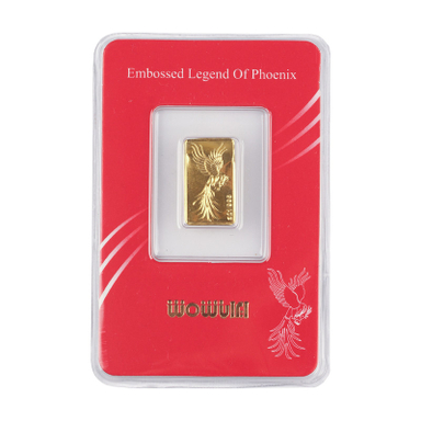 شمش طلا 24 عیار ایران شمش مدل سیمرغ کد T-0.3