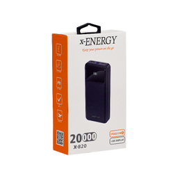 پاوربانک ایکس-انرژی مدل X-820 22.5W ظرفیت 20000 میلی آمپر ساعت