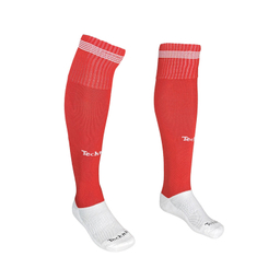 جوراب ورزشی ساق بلند مردانه تکنیک+07 مدل کف حوله ای کد JS-105-GH رنگ قرمز