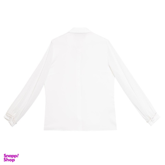 شومیز زنانه برنس مدل پرنیان رنگ سفید