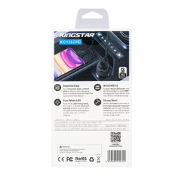 شارژر فندکی 38 وات کینگ استار مدل KC135C PD به همراه کابل USB-C
