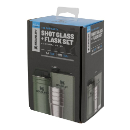 ست ماگ و قمقمه استنلی مدل Pre-Party Shot Glass + Flask مجموعه 6 عددی