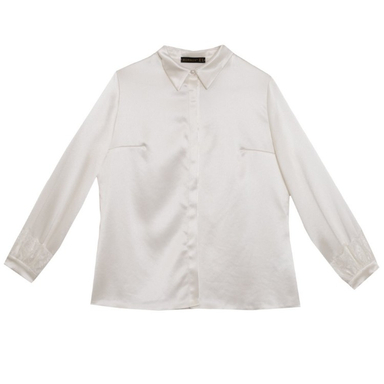 شومیز زنانه برنس مدل الیسا رنگ شیری