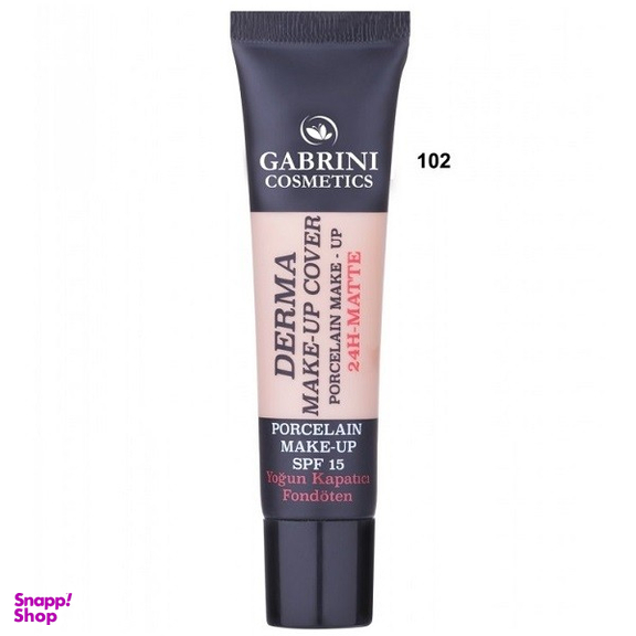 کرم پودر گابرینی مدل درما میکاپ کاور شماره 102 حجم 30 میلی لیتر