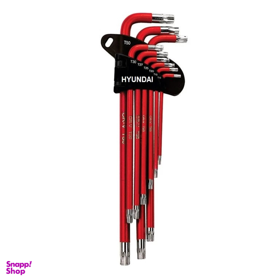 آچار آلن ستاره ای هیوندای مدل HT395 مجموعه 9 عددی