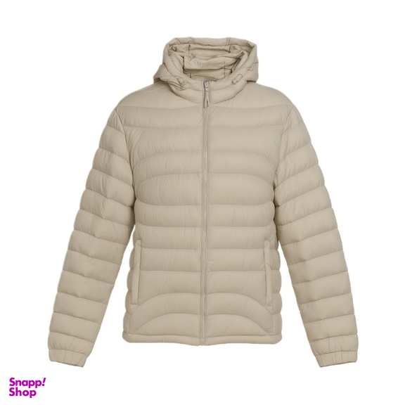 کاپشن مردانه مدل پر کد 6420 رنگ کرم