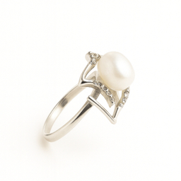 انگشتر نقره زنانه مدل مروارید کد 5699720