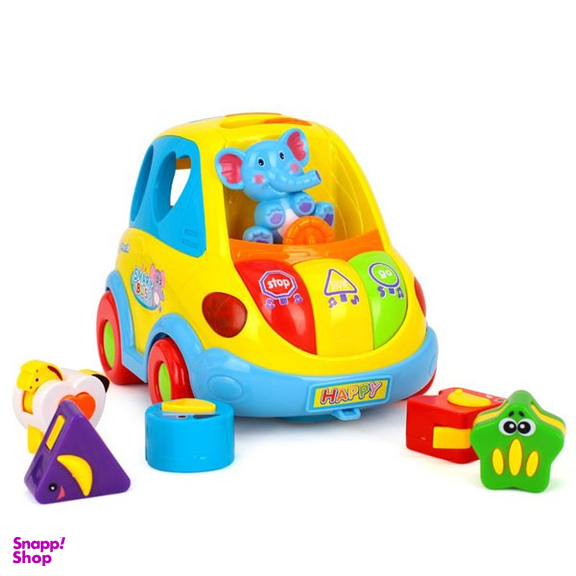 بازی آموزشی هولا مدل ماشین موزیکال با اشکال هندسی فیلی