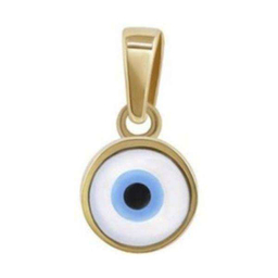 پلاک گردنبند طلا 18 عیار زنانه اپال گلد مدل چشم نظر کد 0110