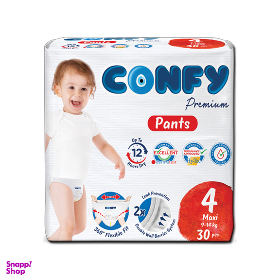 پوشک شورتی کانفی سایز 4 بسته 30 عددی