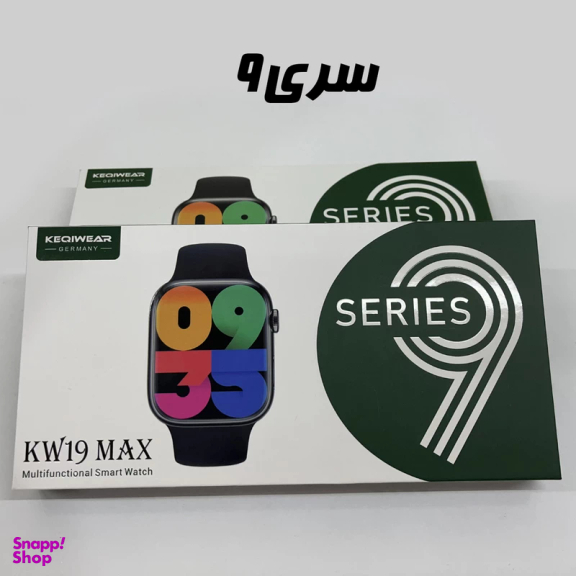 ساعت هوشمند کی دابلیو مدل KW19 MAX همراه با دو بند
