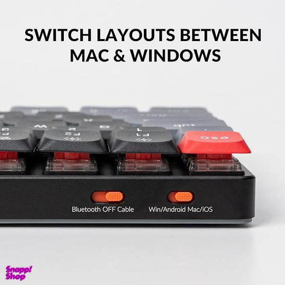 کیبورد بی سیم مخصوص بازی کیکرون مدل Keychron K3 Pro RGB Red Switch