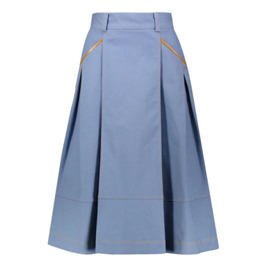 دامن زنانه گره استایل مدل آپاچی رنگ آبی