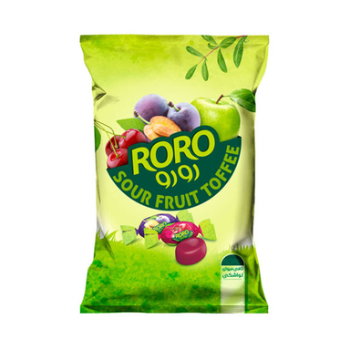 تافی کره ای میوه ای رورو شیرین عسل وزن 800 گرم