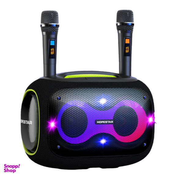 اسپیکر بلوتوثی 120 وات هوپ استار مدل PARTY BOX به همراه میکروفون