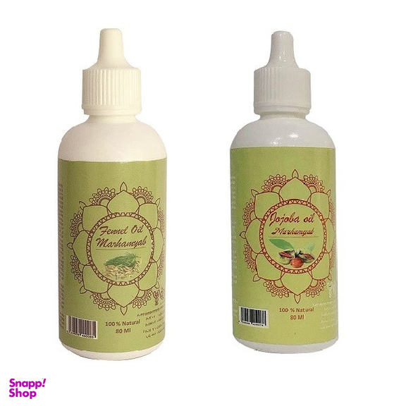 روغن مو مرهم یاب مدل جوجوبا و رازیانه حجم 80 میلی لیتر مجموعه 2 عددی