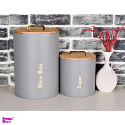 سرویس آشپزخانه 4 پارچه یونیک مدل درب چوبی دسته T کد 803