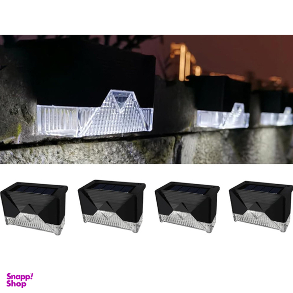 چراغ خورشیدی طرح لب پله ای مدل SOLAR  LIGHTS مجموعه 12 عددی