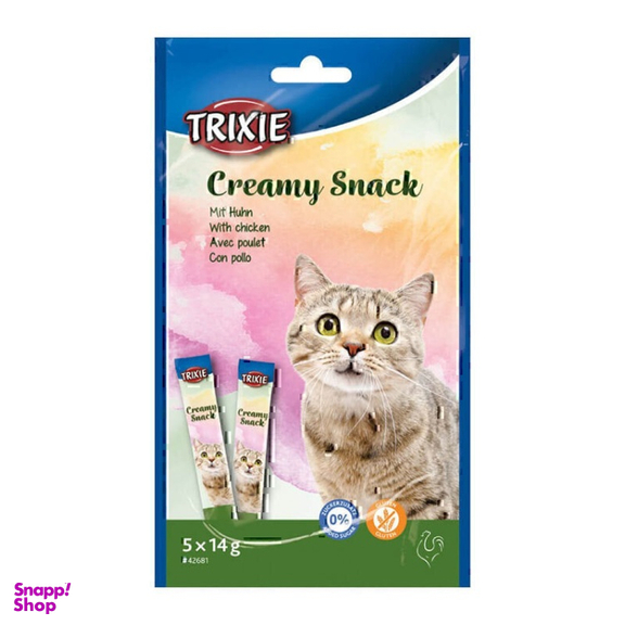 بستنی گربه تریکسی طعم مرغ بسته 5 عددی