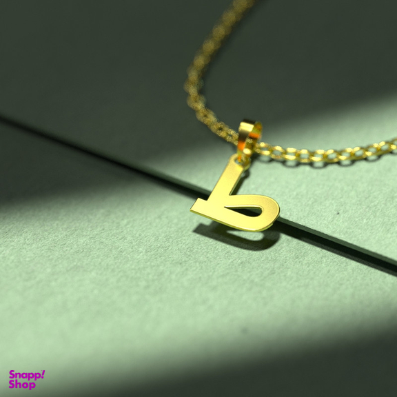 گردنبند طلا 18 عیار زنانه مدوپد مدل حرف ط کد I3-1-1447