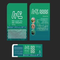 جلبک اسپیرولینا خوراکی طعم زنجبیل تارا بسته 100 عددی