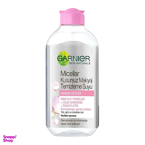 آب پاک کننده آرایش صورت گارنیه مدل Hassas حجم 200 میلی لیتر