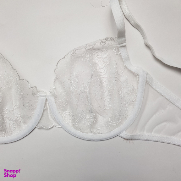 ست سوتین و شورت زنانه مدل توری کد 2020ozw رنگ سفید