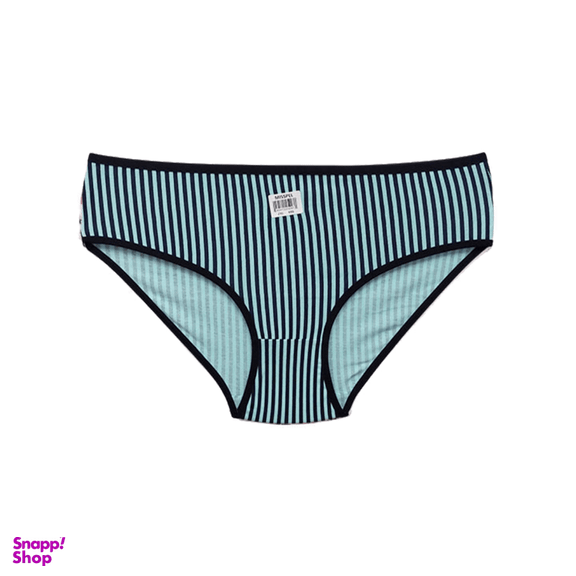 شورت زنانه اسلیپ میسپل طرح راه راه کد BLU-1059-10 رنگ آبی