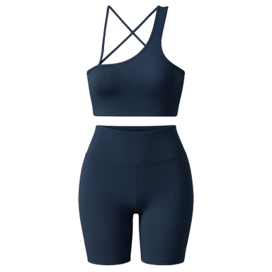 ست نیم تنه و شلوارک ورزشی زنانه ماییلدا مدل 5409-7106