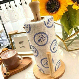جای دستمال رولی چوبی کد 5654