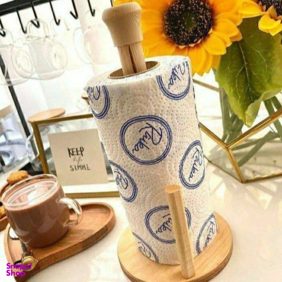 جای دستمال رولی چوبی کد 5654