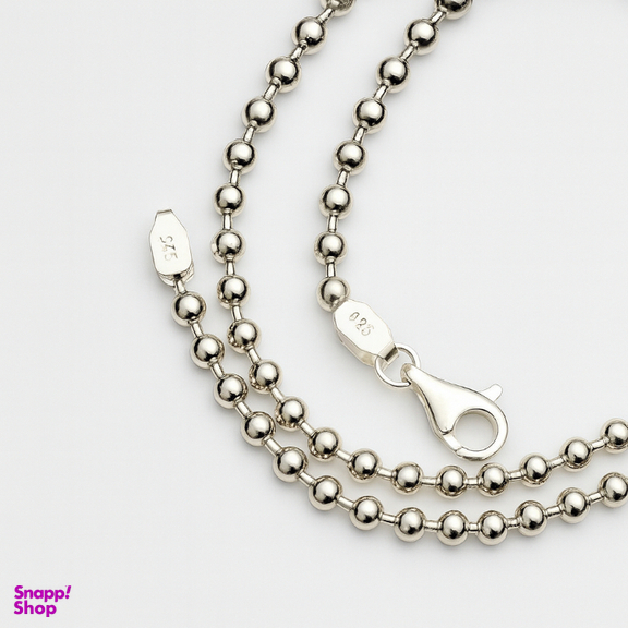 زنجیر نقره زنانه طرح گوی کد JME 4501