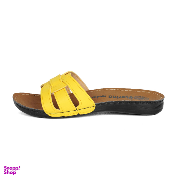 دمپایی روفرشی زنانه طرح هرمس کد 240 رنگ لیمویی