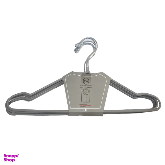 چوب لباسی W.S مدل روکشدار مجموعه 5 عددی