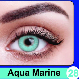 لنز چشم پرو نیو ویژن رنگ سبز آبی روشن شماره 29 به همراه جالنزی