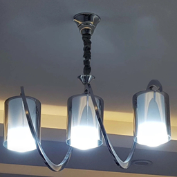 لوستر سه شعله نورهام مدل فنرى ۳