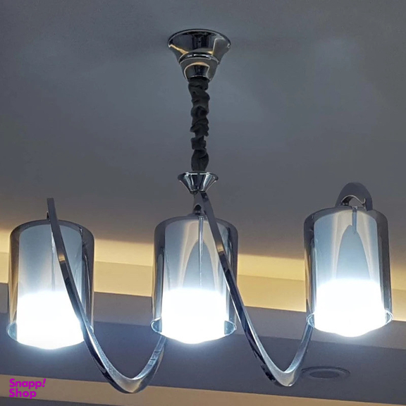 لوستر سه شعله نورهام مدل فنرى ۳