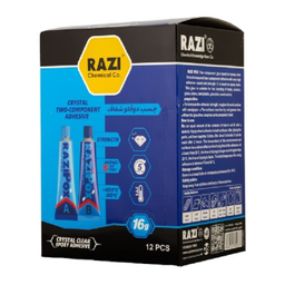 چسب دوقلو شفاف رازی مدل اپوکسی وزن 16 گرم