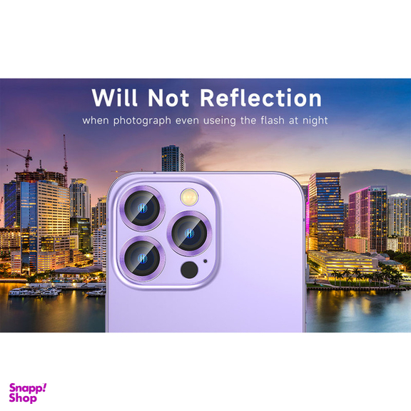 محافظ لنز دوربین بوف مدل HD-ColorLenz مناسب برای گوشی موبایل اپل Iphone 14 Pro Max / 14 Pro