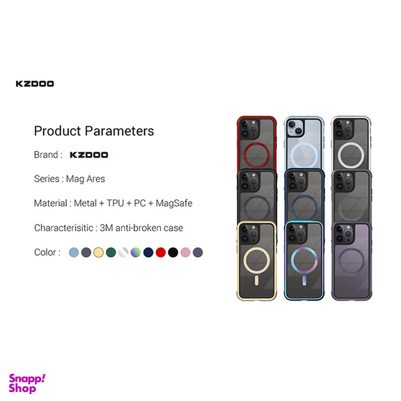 کاور کی-زد دوو مدل Mag Ares مناسب برای گوشی موبایل اپل iPhone 13 / 14