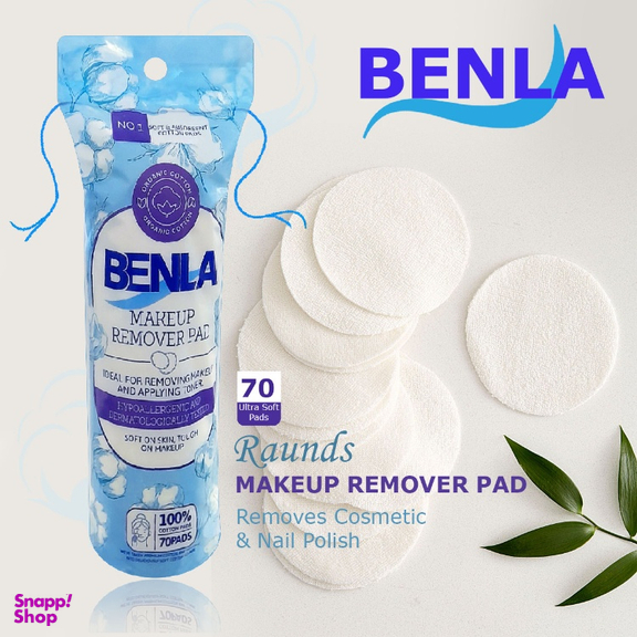 پد آرایش پاک کن بنلا مدل Makeup Wipes مجموعه 5 بسته 72 عددی