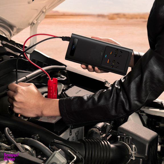 مبدل برق خودرو باسئوس مدل Power Inverter 300W