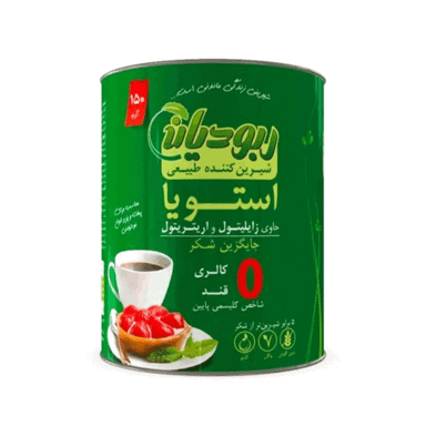 پودر شیرین کننده طبیعی استویا ربودیان وزن 150 گرم