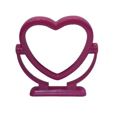 آینه رومیزی دو طرفه مدل قلب فانتزی کد 001