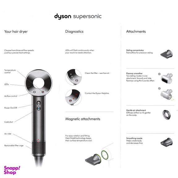 سشوار حرفه ای دایسون مدل Supersonic HD15 Limited edition