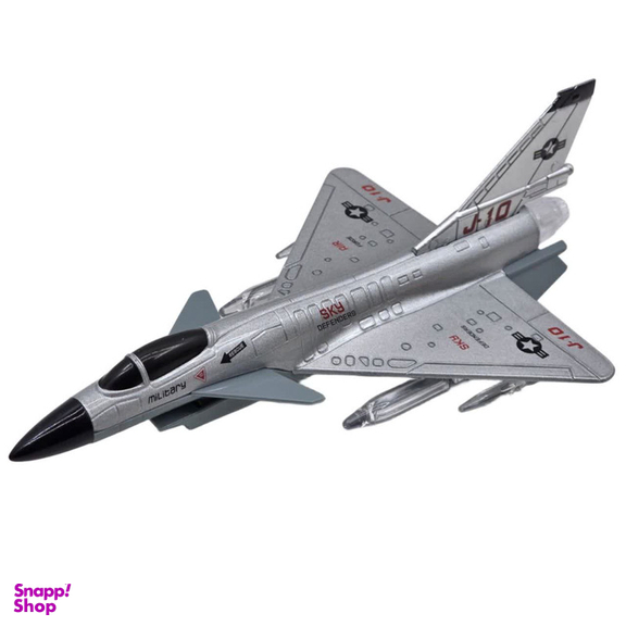ماکت هواپیما ناب سل مدل جت جنگنده موزیکال چراغدار J-10 FIGHTER کدNAAB002