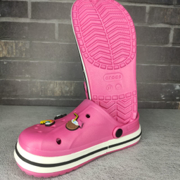 صندل زنانه طرح کراکس مدل پلاس رنگ سرخابی