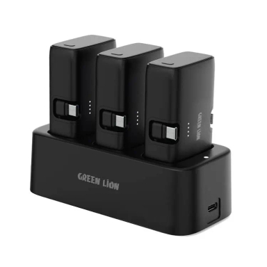 داک پاوربانک سه عددی گرین لاین مدل GN3IN1PB5KBk ظرفیت 15000 میلی‌ آمپر ساعت