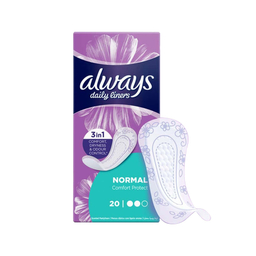 پد روزانه آلویز سری Comfort Protect مدل 3in1 سایز متوسط بسته 20 عددی