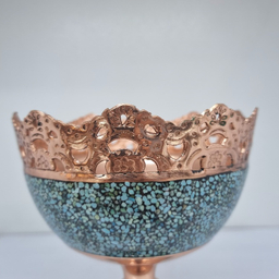 جام شبکه بری و قلم زنی فیروزه کوب کد TP-1000-1208-1